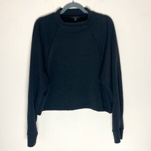 Alala black mock neck long sleeve top L